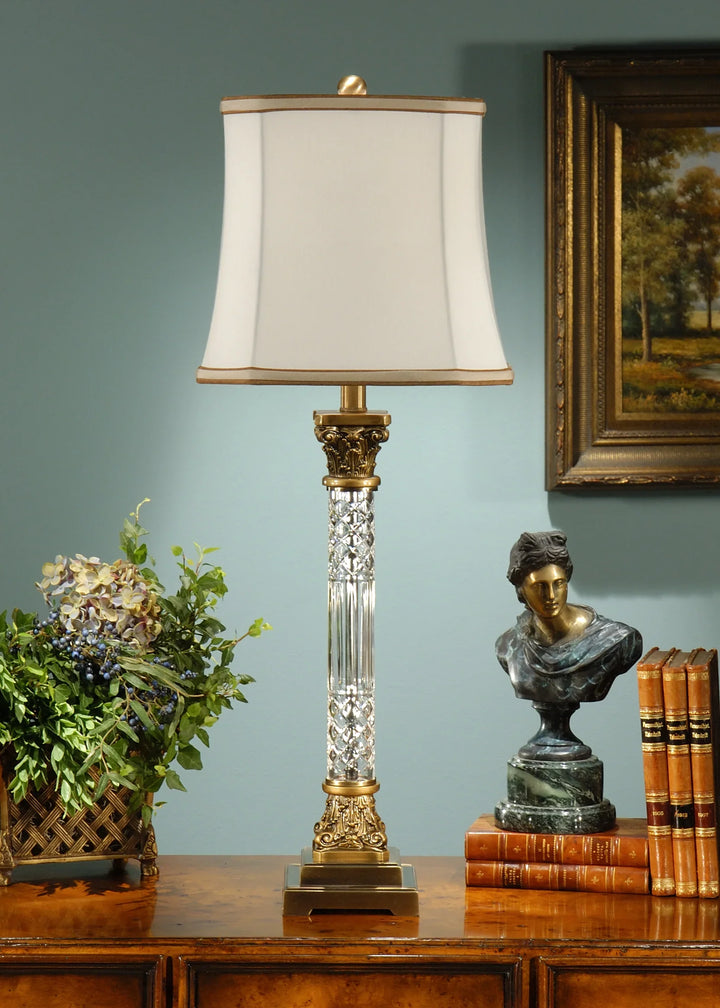 American Home Furniture Wildwood Crystal Column Lamp