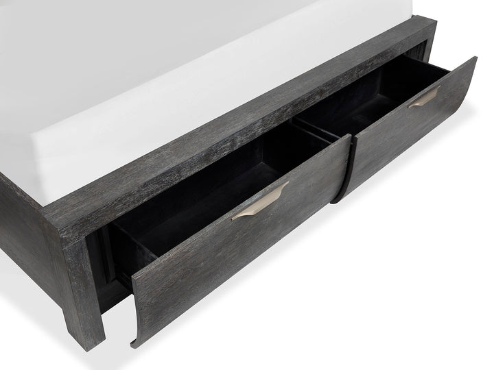 Kinsley Black Heron California King Panel Storage Bed - B5890-74A