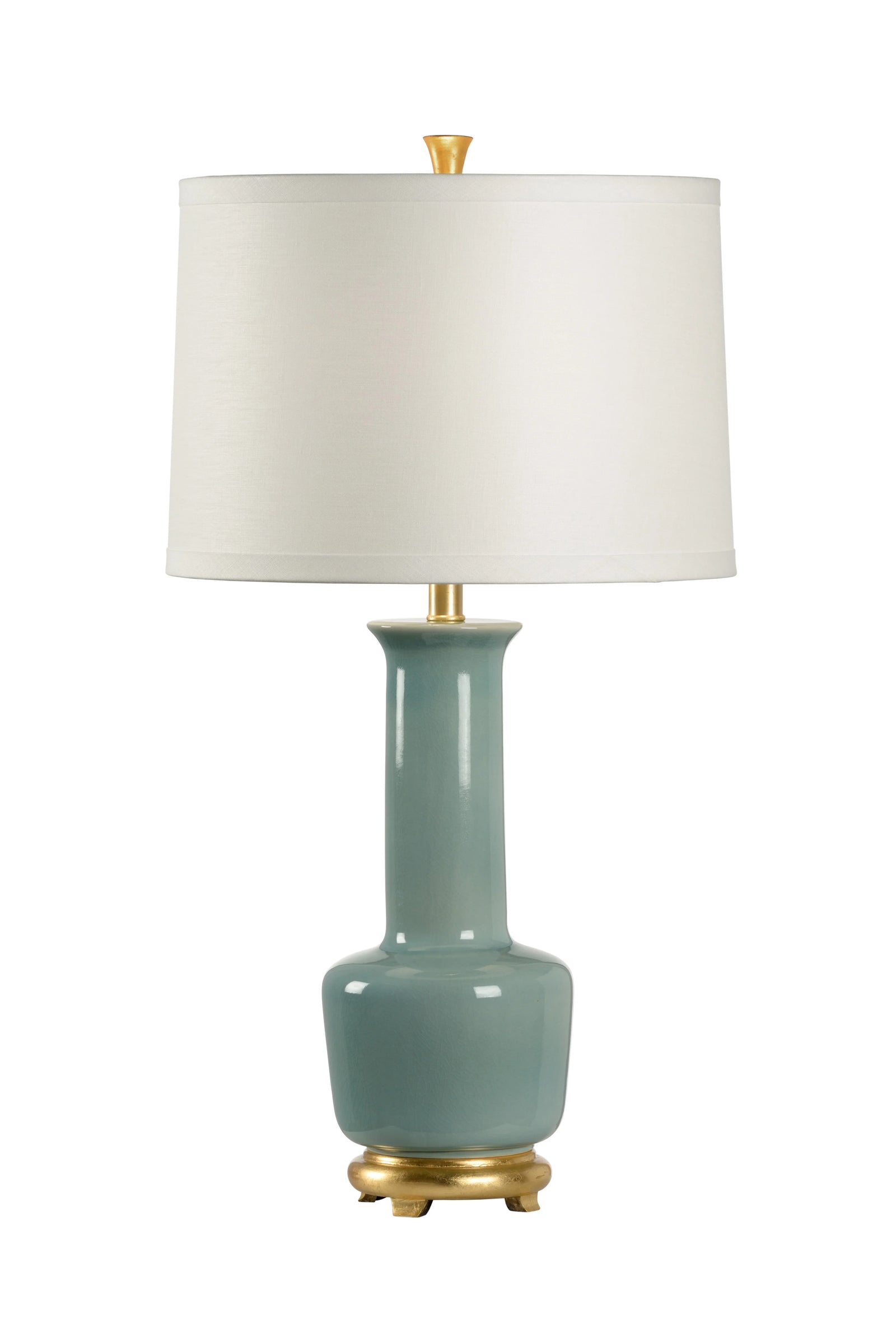 Sea Mist Glaze/Antique Gold Leaf