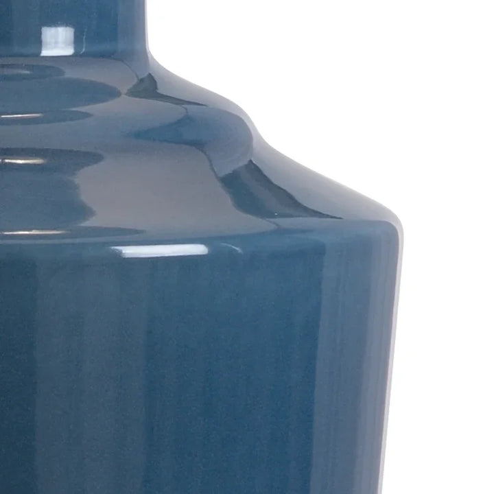 Turkish Blue Glaze/Antique Gold Leaf