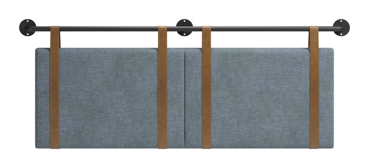 Zeva Floating Queen Headboard Gray