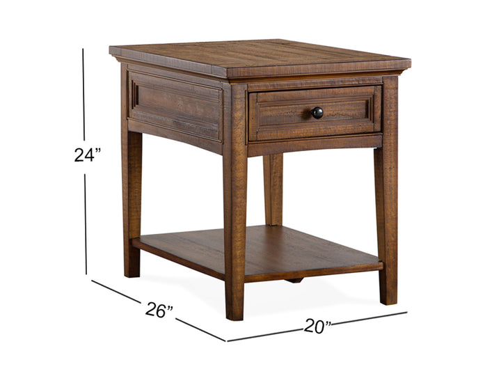 Bay Creek Toasted Nutmeg Rectangular End Table - T4398-03