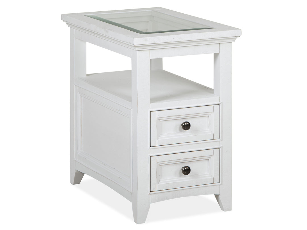 Heron Cove Chalk White Chairside End Table - T4400-10