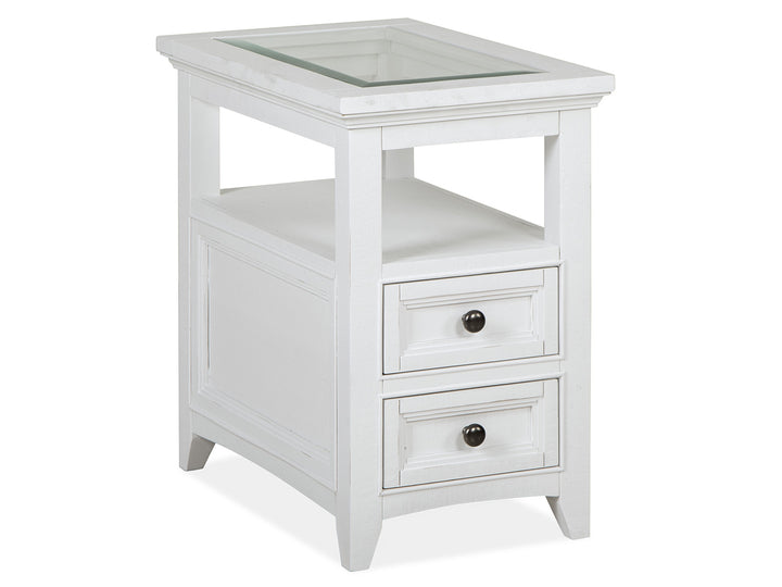 Heron Cove Chalk White Chairside End Table - T4400-10