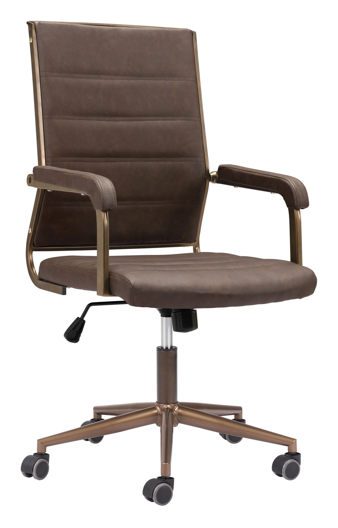 Auction Office Chair Espresso - AmericanHomeFurniture