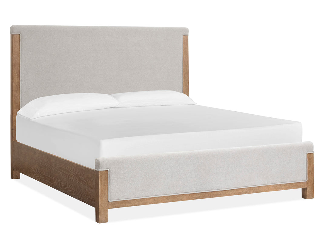 Plum Creek Sierra Brown Queen Upholstered Panel Bed - B5768-55