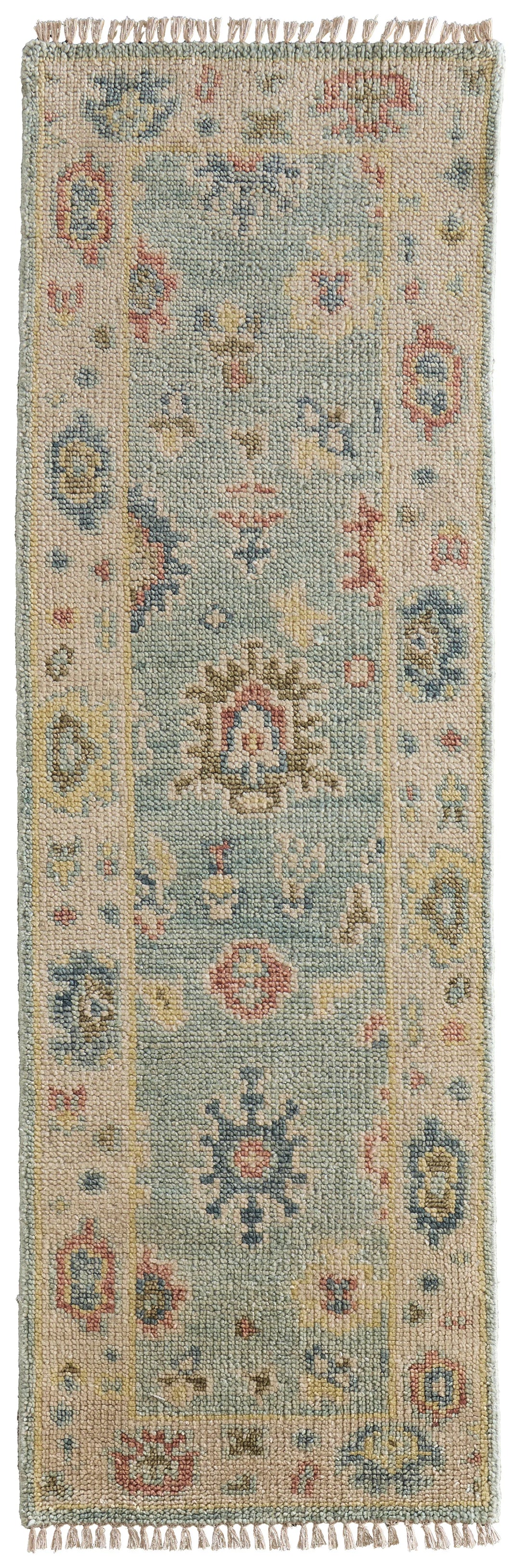 Runner/2'6" x 10'/Blue/Ivory