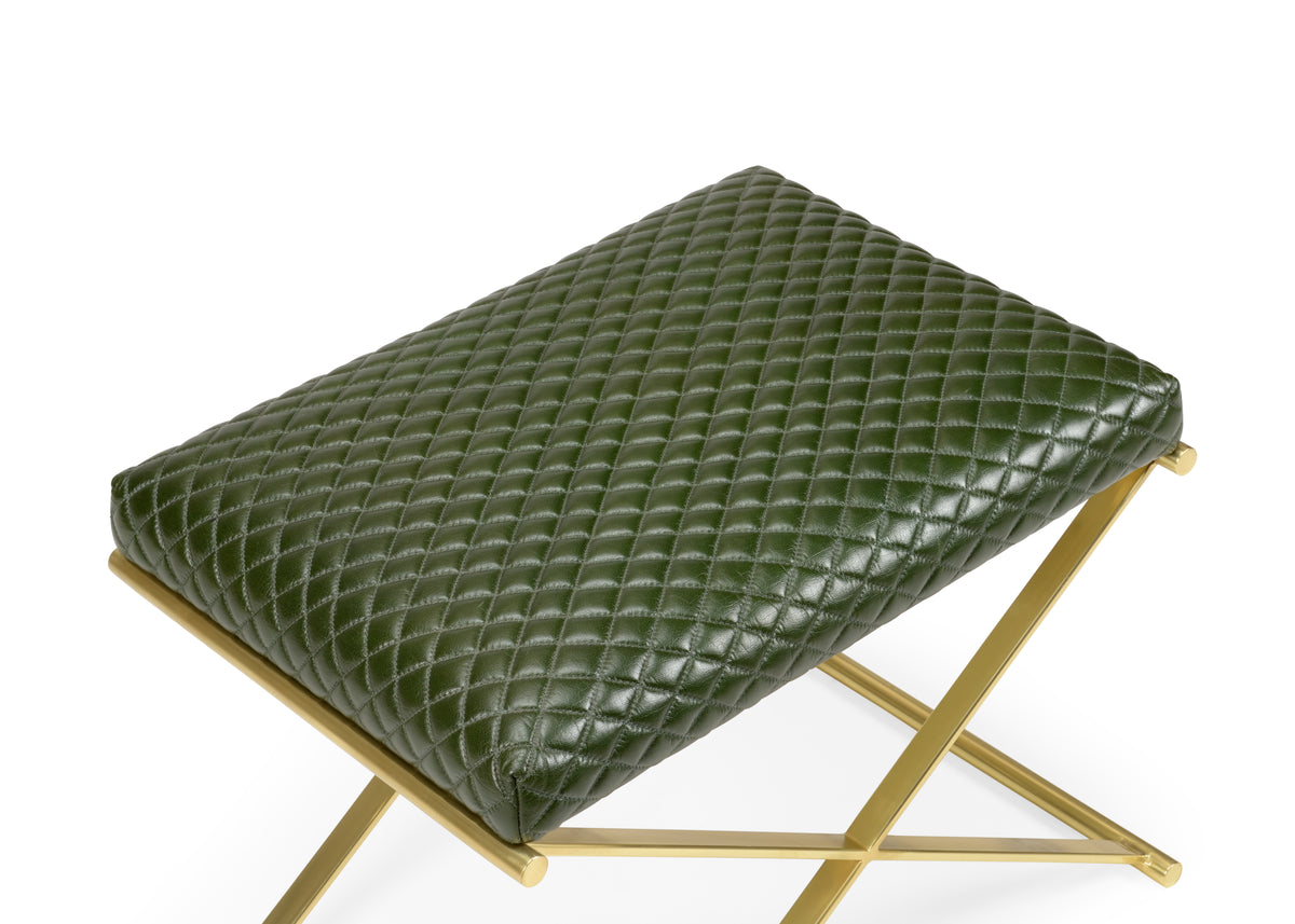 Garrett Leather Stool - 490485