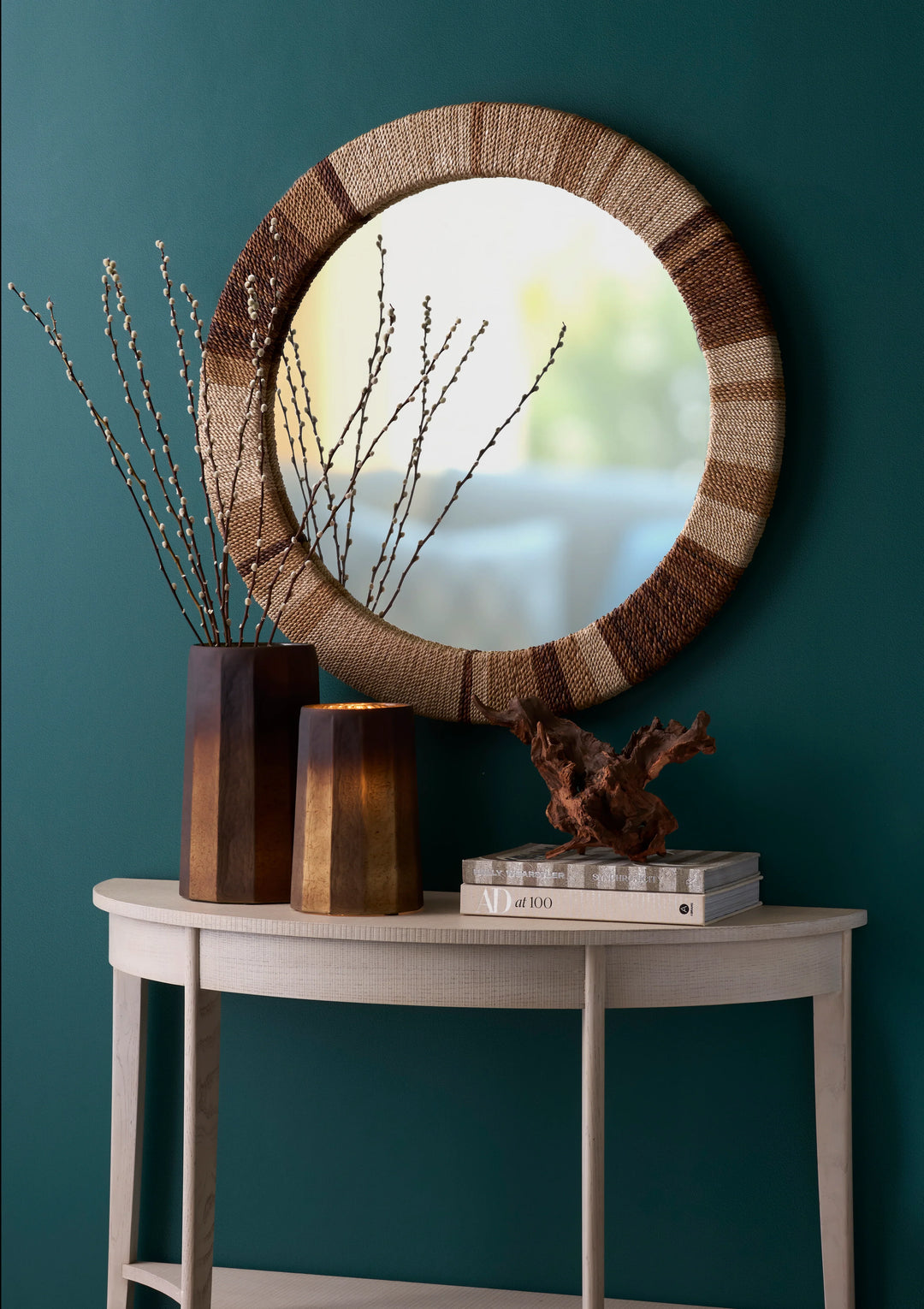 American Home Furniture Wildwood Oaklee Demilune