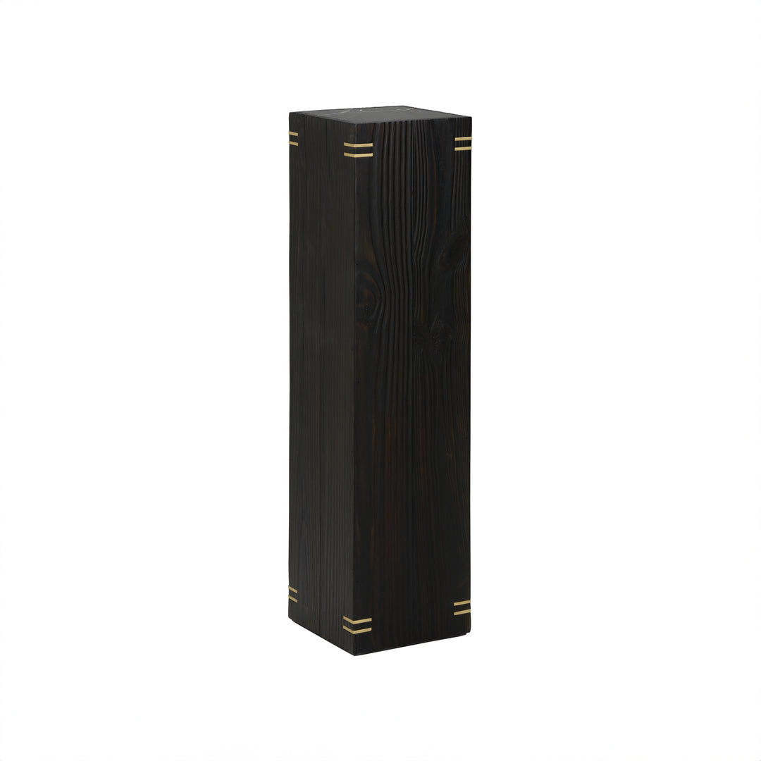 Shou Sugi Ban Pedestal - Tall - 490800