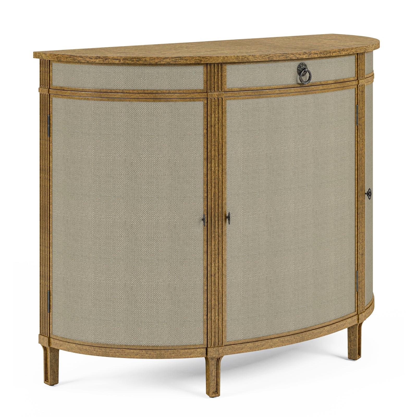 Jonathan Charles Reimagined Inductance Demilune CONSOLE TABLES