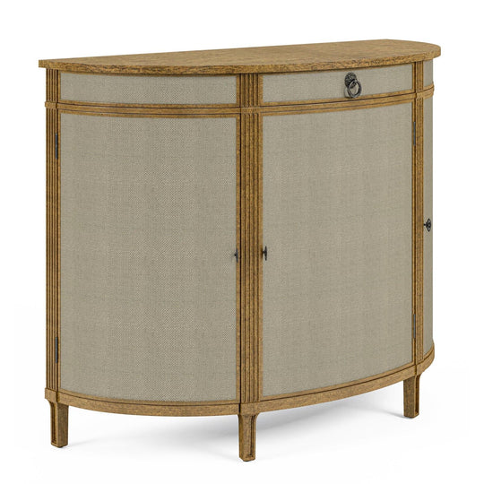 Jonathan Charles Reimagined Inductance Demilune CONSOLE TABLES