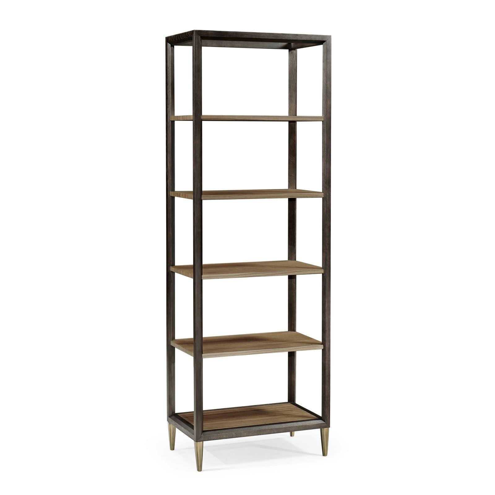 Jonathan Charles Hamilton Golden Amber Five-Tier Etagere BOOKCASES + SHELVES