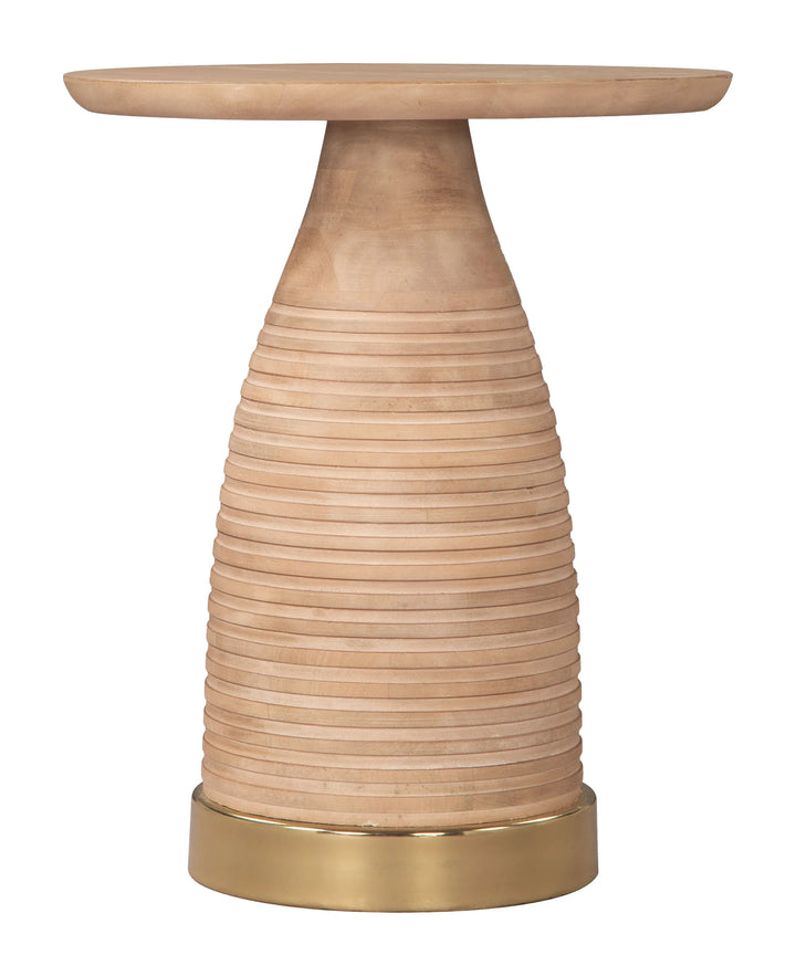 Radiant Side Table Natural - AmericanHomeFurniture