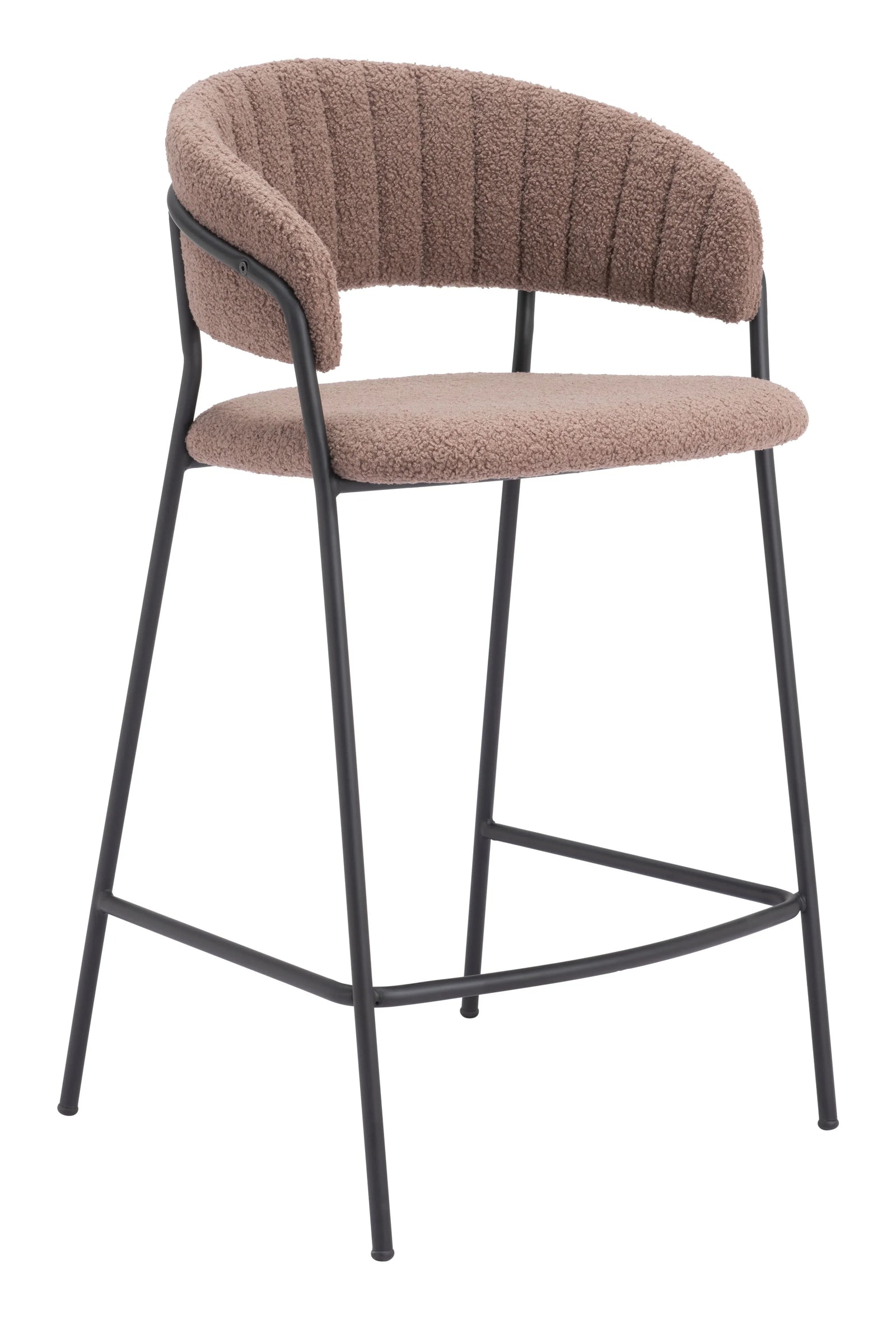 Zuo Josephine Counter Stool (Set of 2) Brown BAR STOOLS + COUNTER STOOLS
