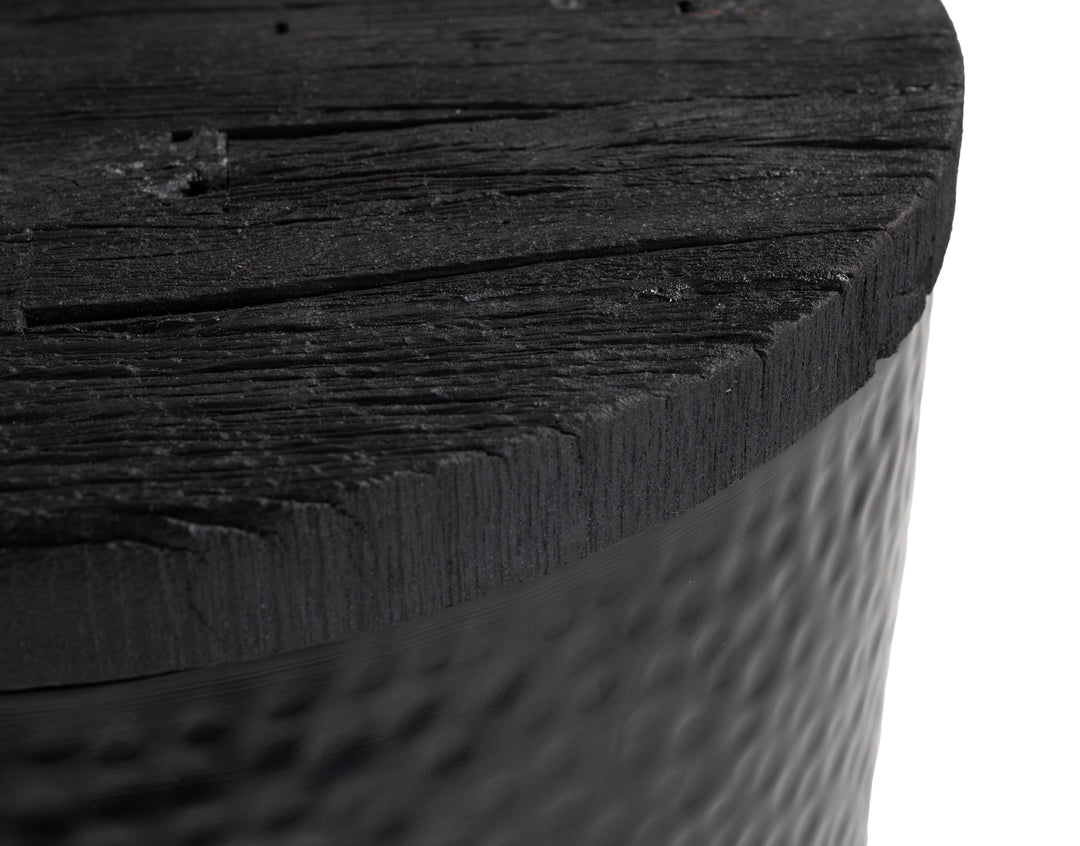 Duskan Storage Side Table Black