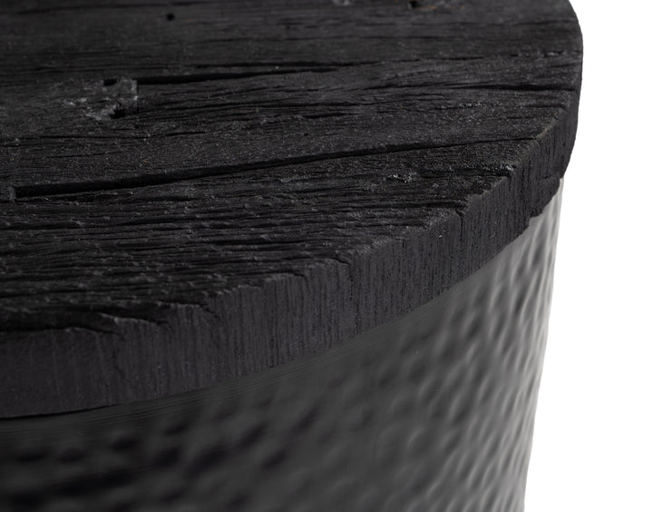 Duskan Storage Side Table Black
