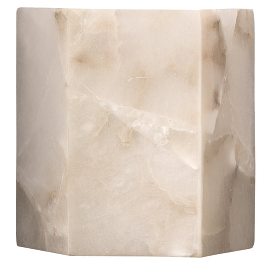 Jamie Young Borealis 1-Light Alabaster Hexagon Wall Sconce WALL SCONCES