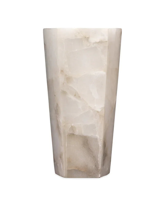 Jamie Young Borealis Tall Hexagon 1-Light Wall Alabaster Sconce WALL SCONCES