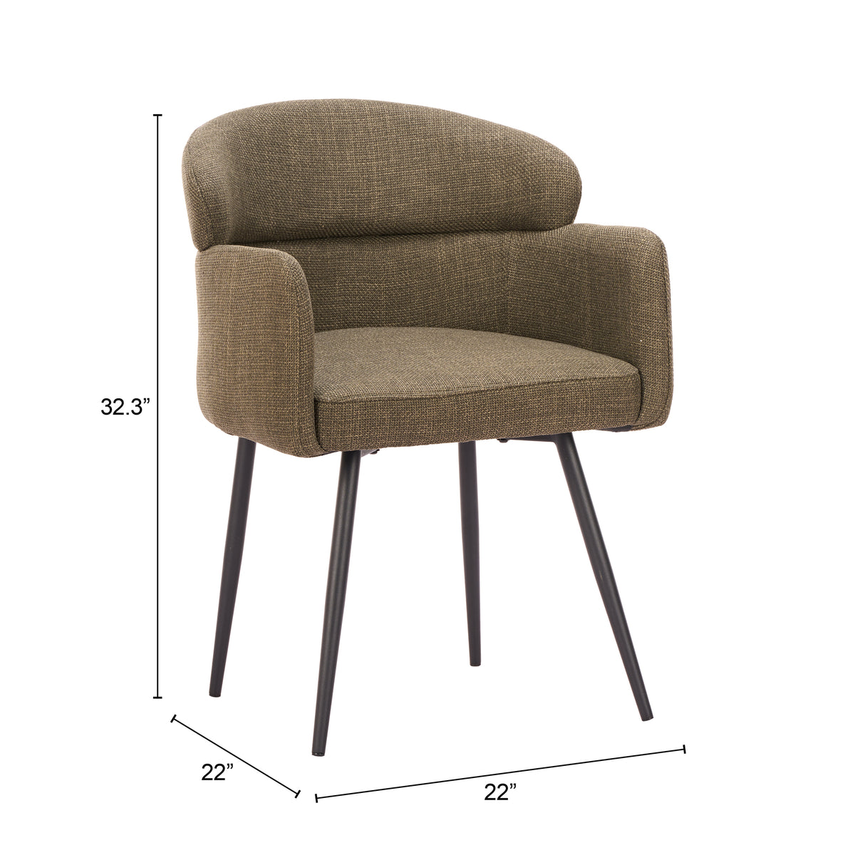 Musgo Dining Chair (Set of 2) Green - 111071