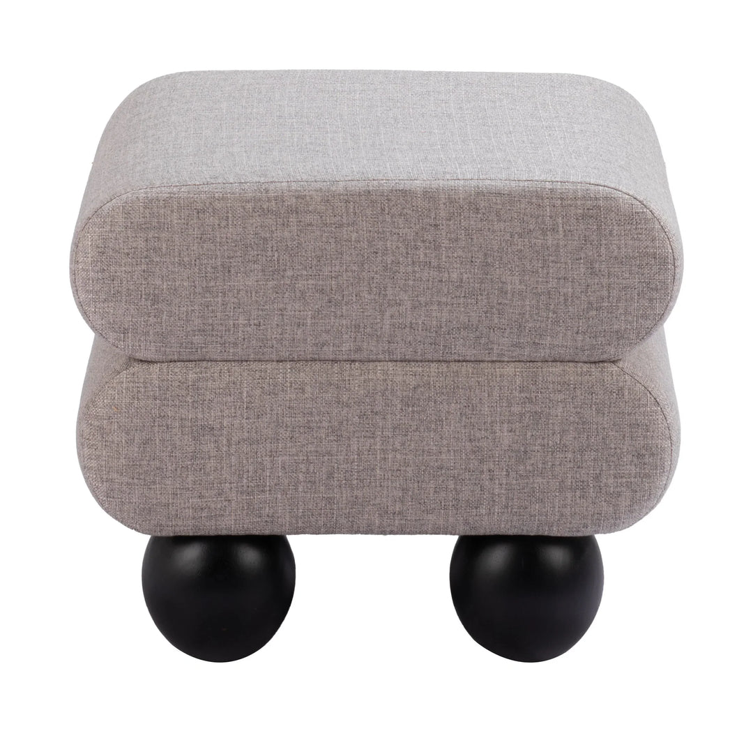 Davao Ottoman Gray - AmericanHomeFurniture