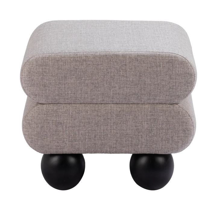Davao Ottoman Gray - AmericanHomeFurniture
