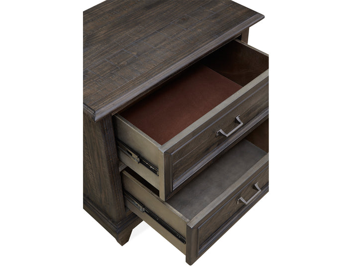 Calistoga Weathered Charcoal Drawer Nightstand - B2590-01