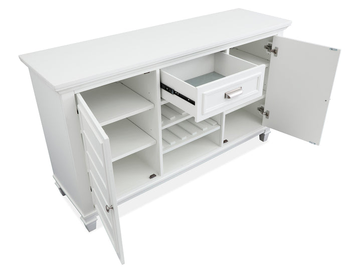 Charleston White Dove White Server - D5611-15WH