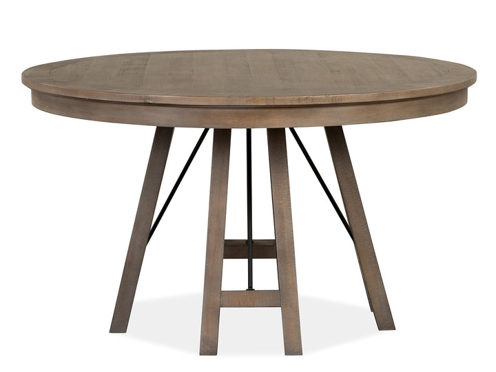 Paxton Place Dovetail Grey 52" Round Dining Table - D4805-27