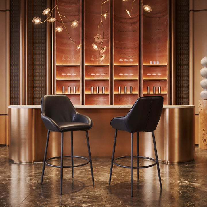Vila Barstool (Set of 2) Black - 110075