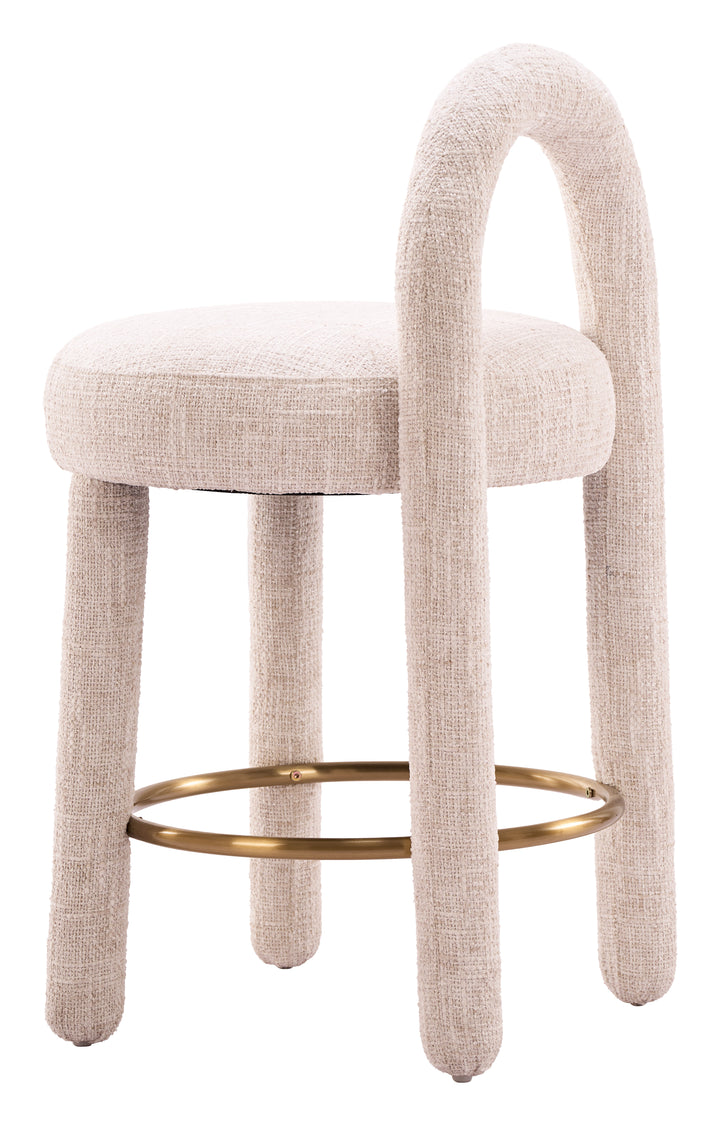 Curco Counter Stool (Set of 2) Beige