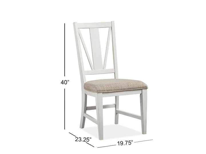 Heron Cove Chalk White And Dovetail Grey Side Chair - Set of 2 - D4400-62