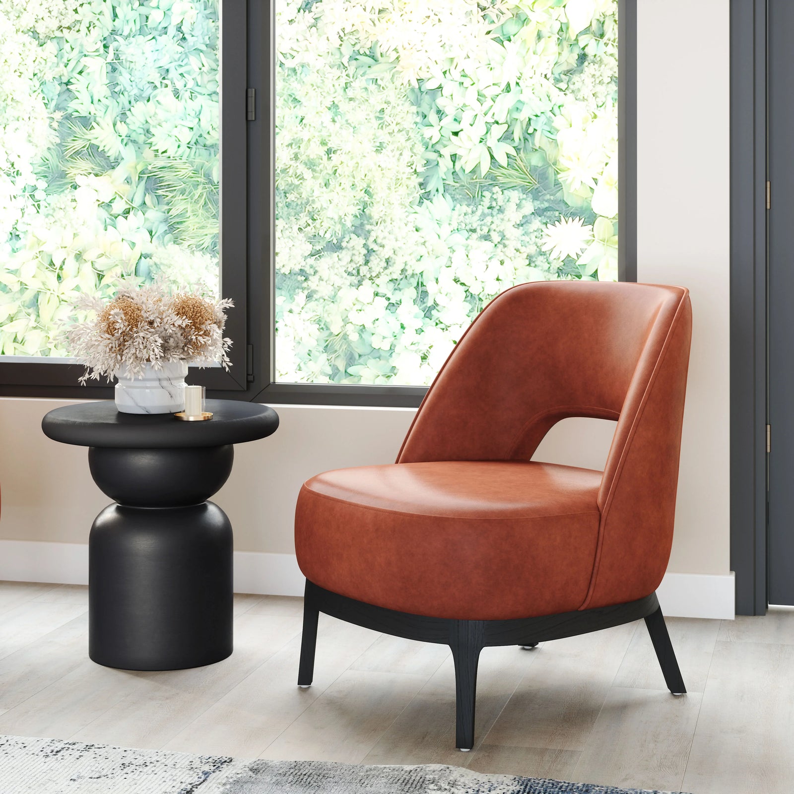 Zuo Mistley Accent Chair Brown ACCENT + LOUNGE CHAIRS