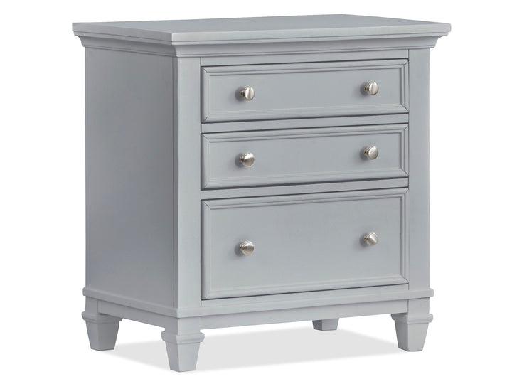 Charleston Harbor Gray Grey Drawer Nightstand - B5611-01GY