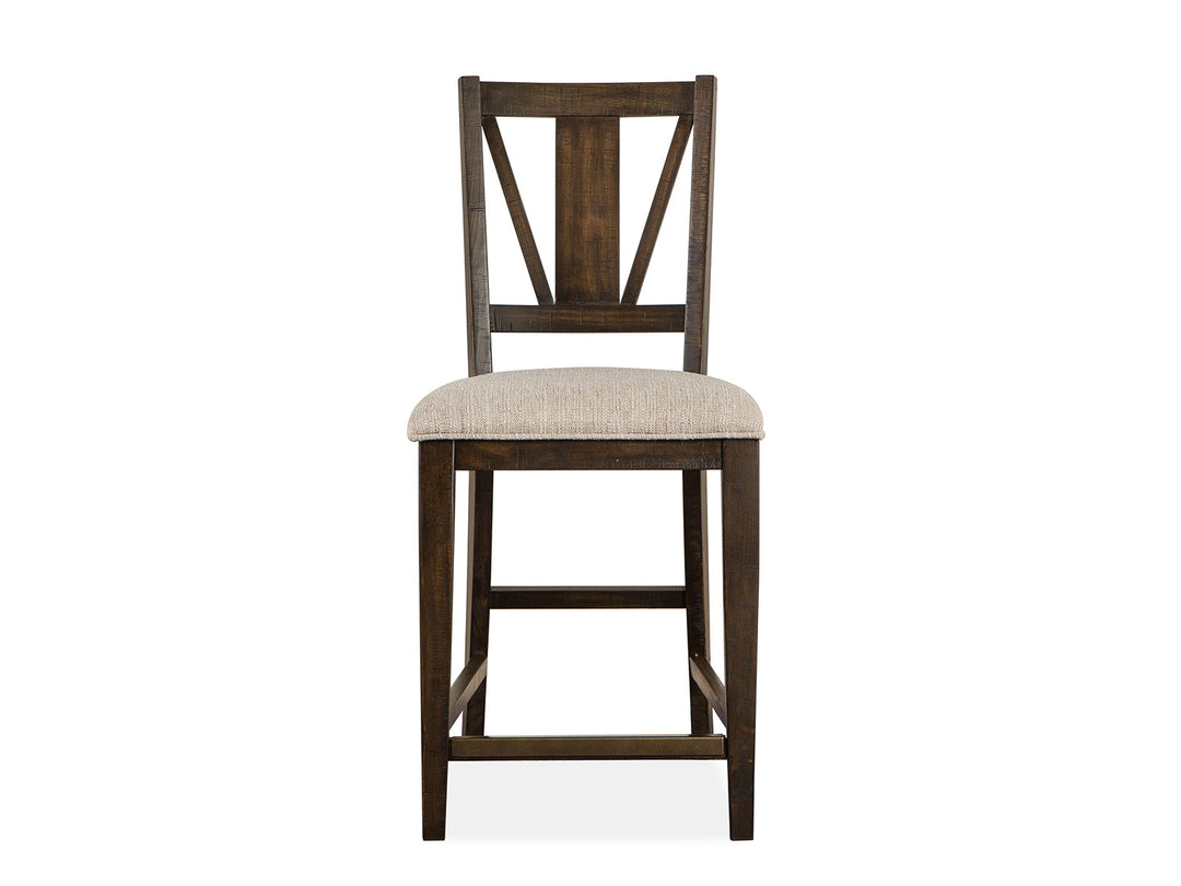 Westley Falls Graphite Upholstered Counter Chair - Set of 2 - D4399-82