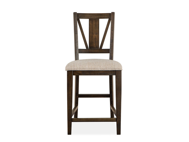 Westley Falls Graphite Upholstered Counter Chair - Set of 2 - D4399-82