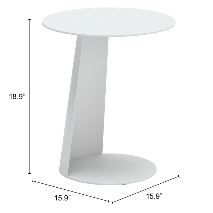 Sunny Isles Side Table White - AmericanHomeFurniture