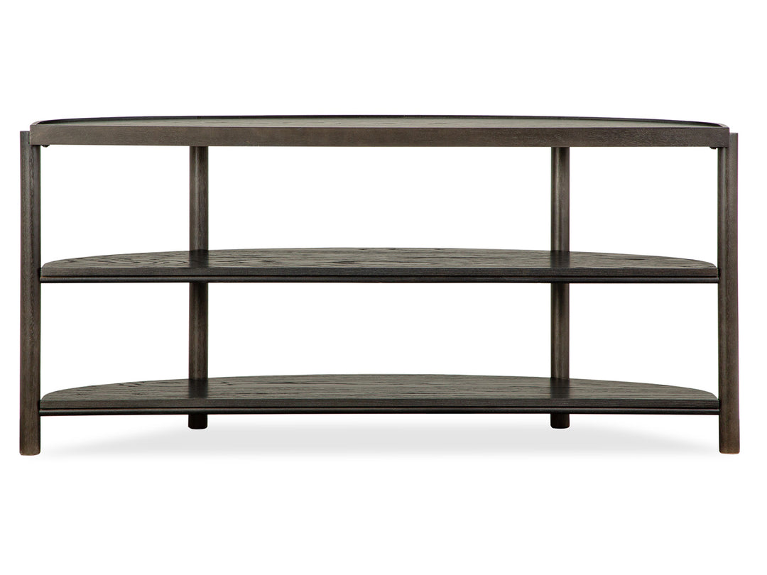 Hadleigh Black Coffee Bean Demilune Sofa Table - T5711-75