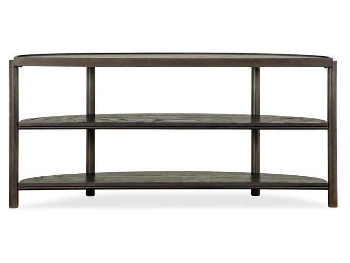 Hadleigh Black Coffee Bean Demilune Sofa Table - T5711-75