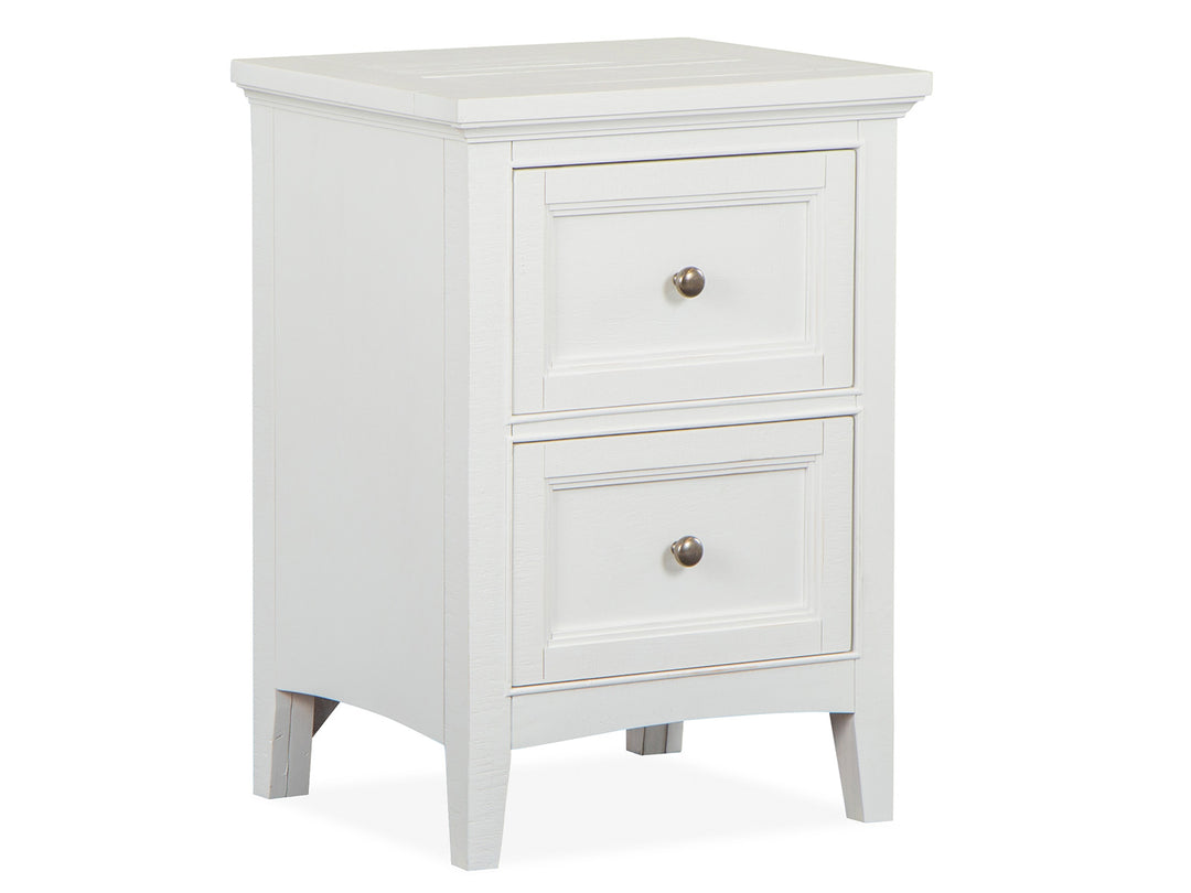 Heron Cove Chalk White And Dovetail Grey Small Drawer Nightstand - B4400-06