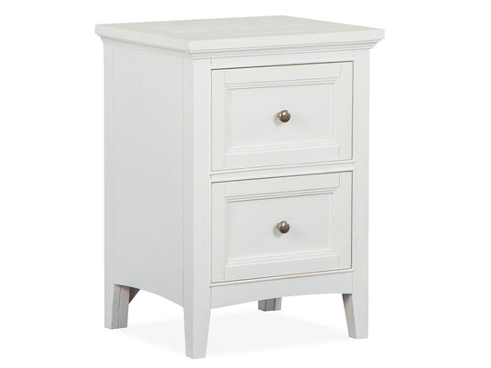 Heron Cove Chalk White And Dovetail Grey Small Drawer Nightstand - B4400-06