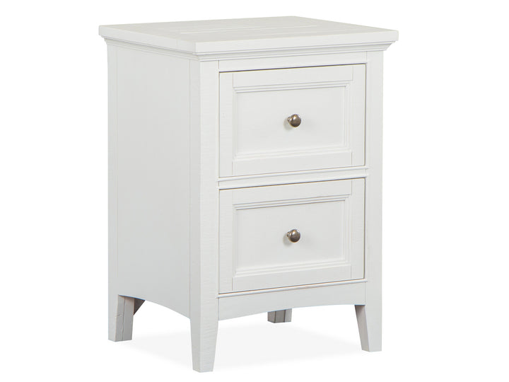 Heron Cove Chalk White And Dovetail Grey Small Drawer Nightstand - B4400-06