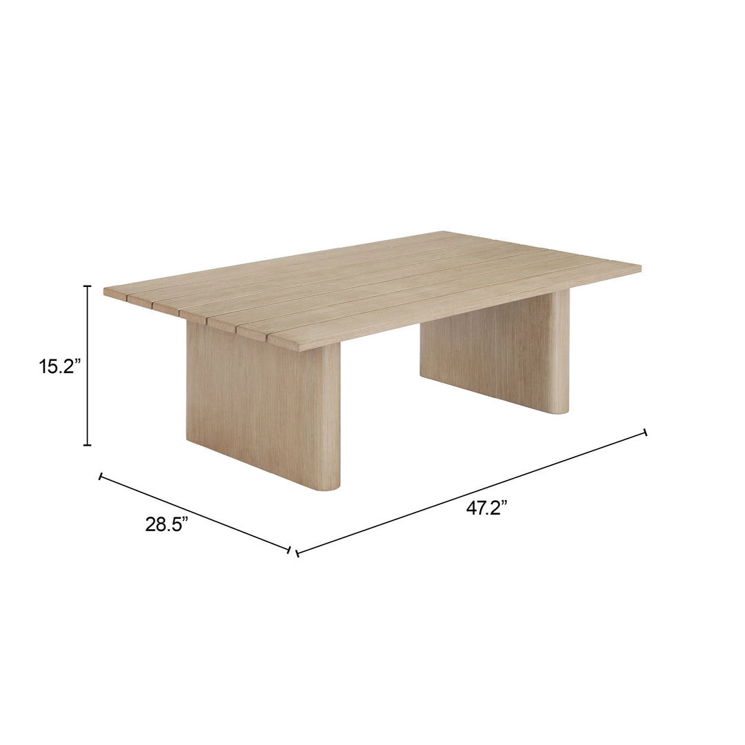 Duna Coffee Table Natural - AmericanHomeFurniture