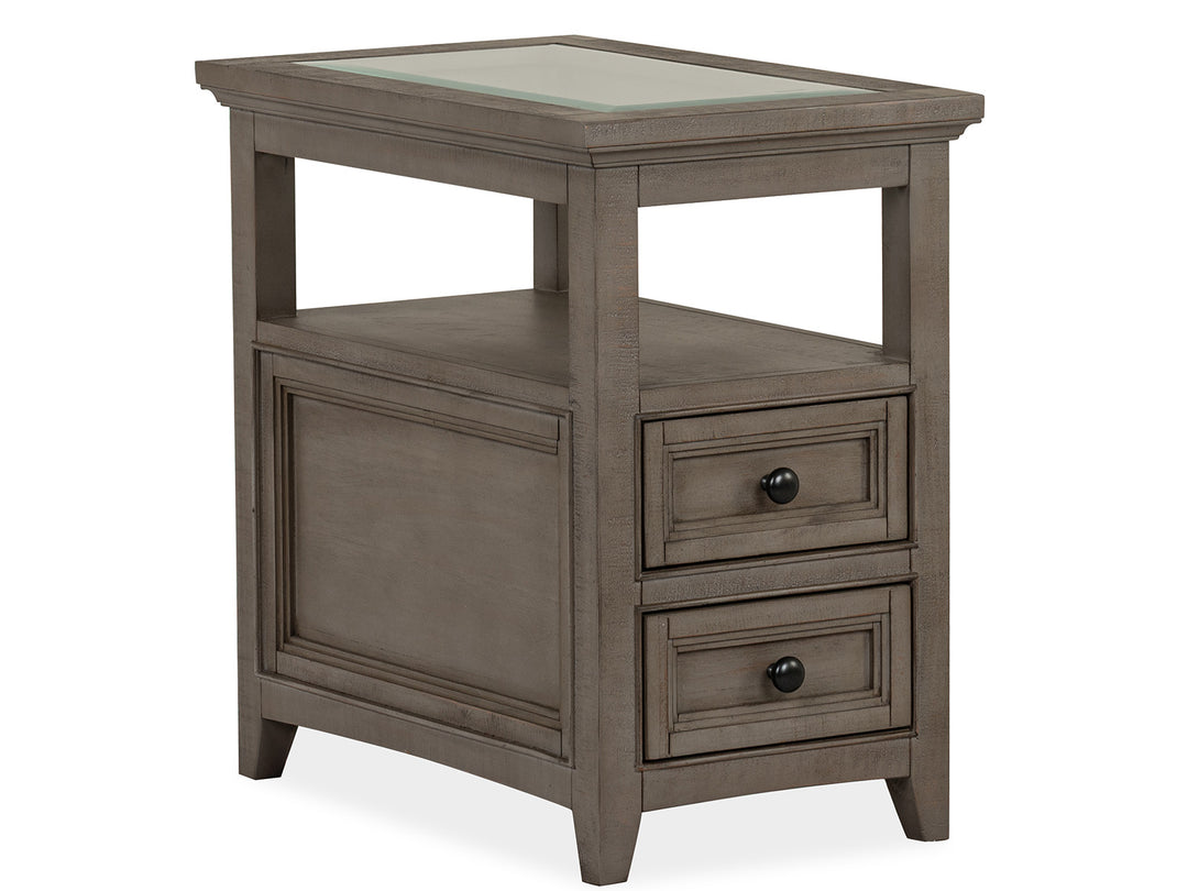 Paxton Place Dovetail Grey Chairside End Table - T4805-10