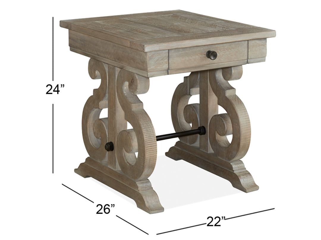 Tinley Park Dove Tail Grey Rectangular End Table - T4646-03