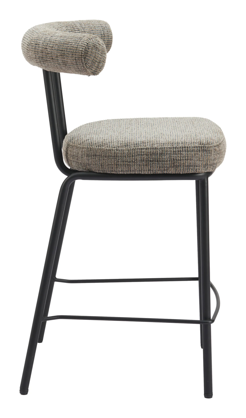 Kede Counter Stool Green Tweed - AmericanHomeFurniture