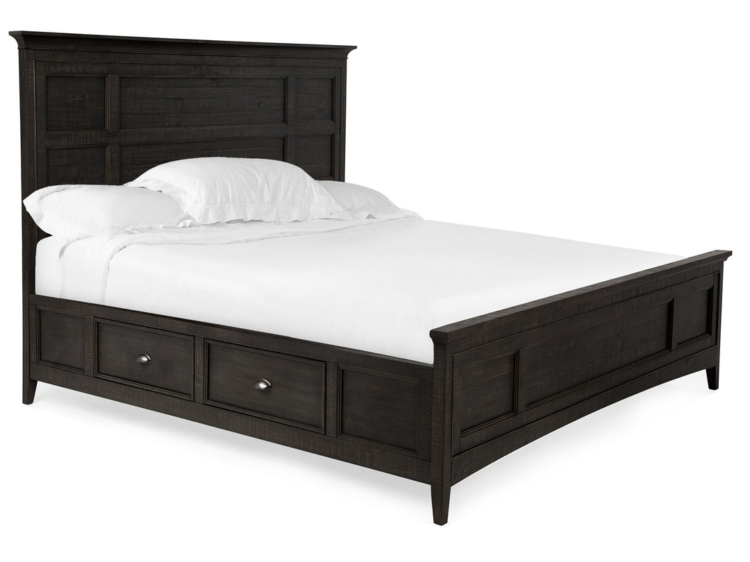 Westley Falls Graphite California King Panel Storage Bed - B4399-75