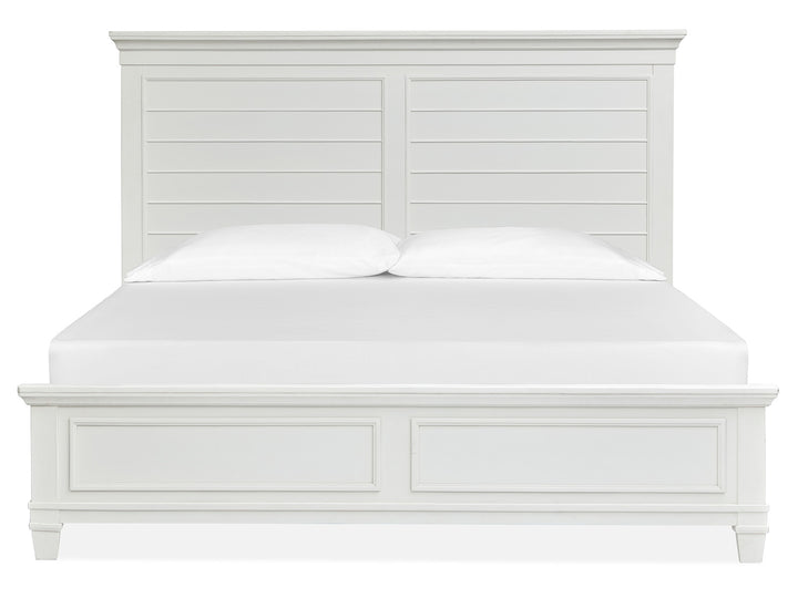 Charleston White Dove California King White Panel Bed - B5611-74WH