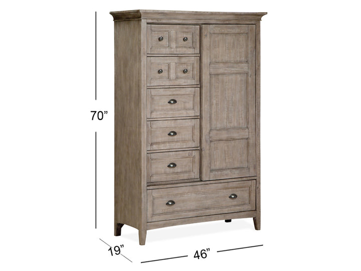 Paxton Place Dovetail Grey Door Chest - B4805-13