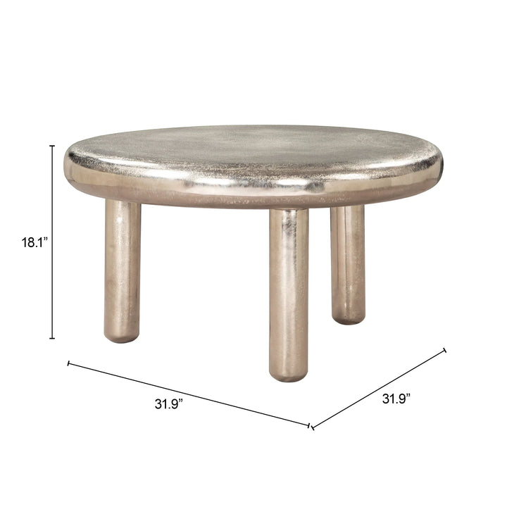 Arian Coffee Table Silver - AmericanHomeFurniture